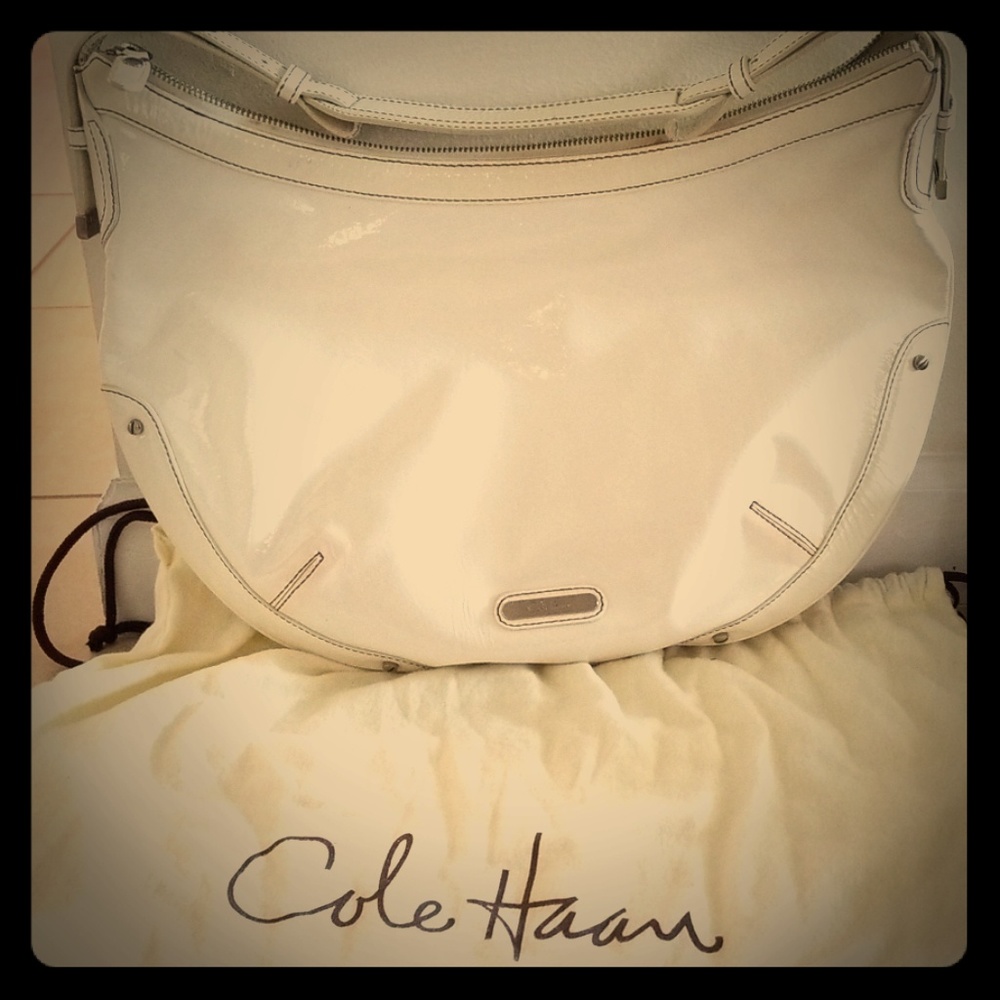 White leather Cole Haan Hobo bag